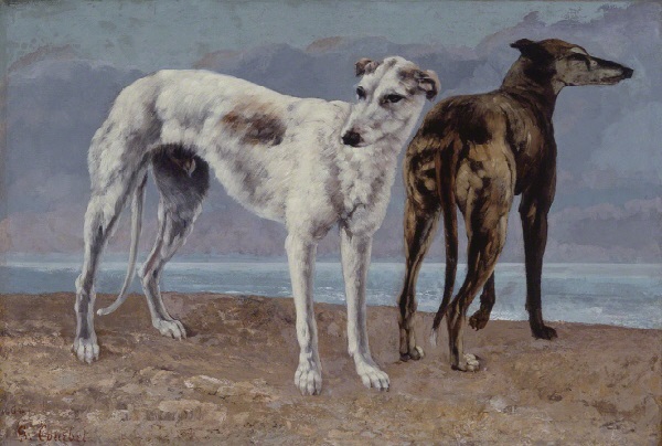 Gustave Courbet, *The Greyhounds of the Comte de Choiseul*, 1866