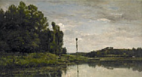 Charles-François Daubigny, *Banks of the Oise at Auvers*, 1863