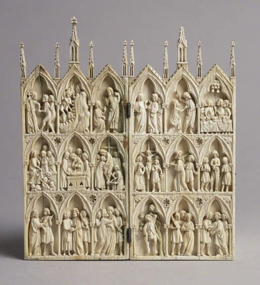 Diptych with Scenes from the Passion and Afterlife of Christ, 1250-70