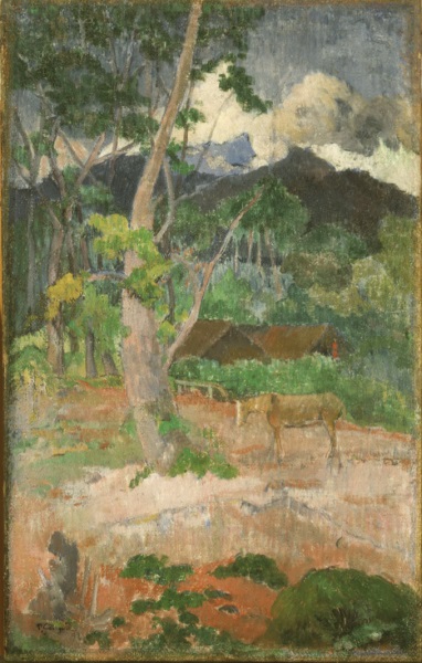 Paul Gauguin, *Paysage avec un cheval*, 1899