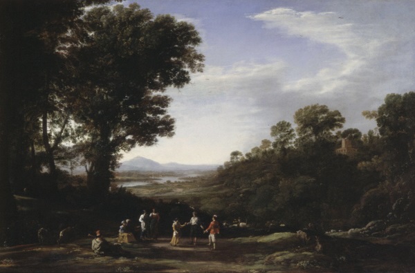 Claude Lorrain, *Villagers Dancing*, late 1630s