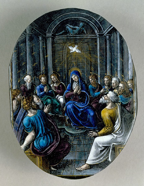 Jean Pénicaud II (attributed), *Pentecost*, c. 1550