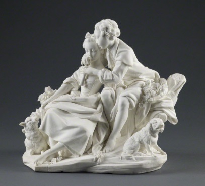 Porcelainerie de Sèvres, *La Leçon de flûte*, 1757-66