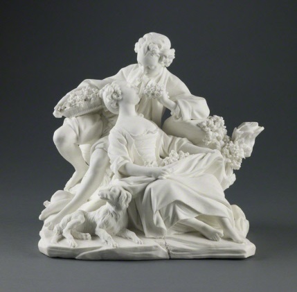 Porcelainerie de Sèvres, *Les Mangeurs des raisins*, 1757-66