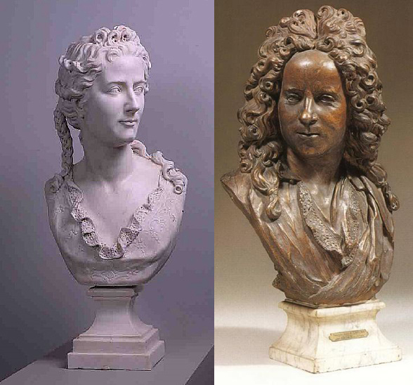 Antoine Coysevox, *Madame du Vaucel and Monsieur du Vaucel*, 1712